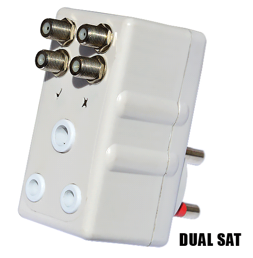 DUAL SAT Surge protector Plug