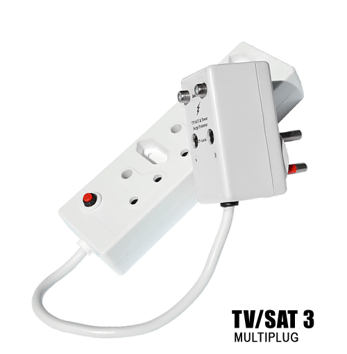 TV SAT 3 Surge protector Plug
