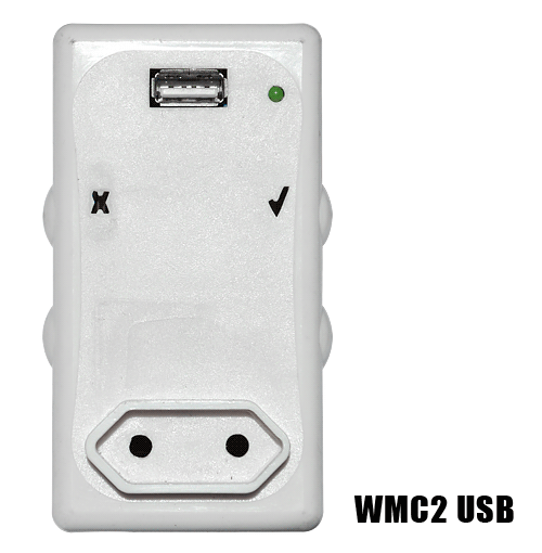 Wonder Mains Combo - WMC USB 2 Prong Plug