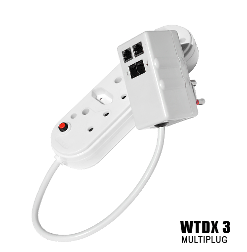 WonderTel Data Xtra High for Mains 3x3 multiplug