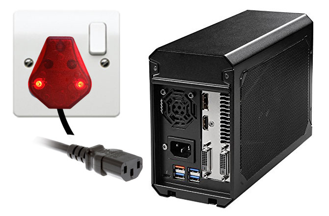 Installation for a box computer